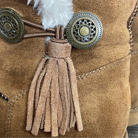 Sketchers Keepsakes Tribute Fur Fringe Comfort Women's ankle Boots Sz.8.5. Used. - Picture 7 of 11